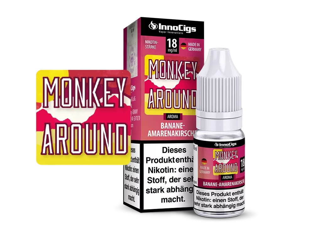 InnoCigs - Monkey Around Bananen-Amarenakirsche 0 mg/ml
